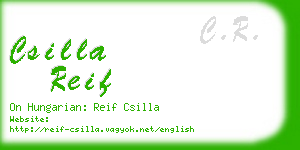 csilla reif business card